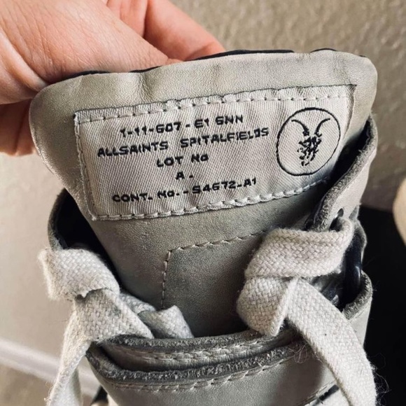 All Saints Leather Sneakers - Picture 3 of 4